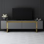 Hanah Home Mueble para TV Yildiz Antracita y Oro